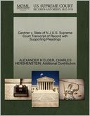 Gardner V. State Of N J U.S. Supreme Court Transcript Of Record With Supporting Pleadings