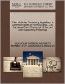 John Nicholas Donaducy, Appellant, V. Commonwealth Of Pennsylvania. U.S. Supreme Court Transcript Of Record With Supporting Pleadings