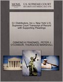 G I Distributors, Inc V. New York U.S. Supreme Court Transcript Of Record With Supporting Pleadings