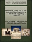 Michaelson (Alvin) v. U.S. U.S. Supreme Court Transcript of Record with Supporting Pleadings