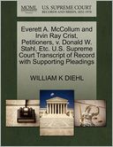 Everett A. Mccollum And Irvin Ray Crist, Petitioners, V. Donald W. Stahl, Etc. U.S. Supreme Court Transcript Of Record With Supporting Pleadings