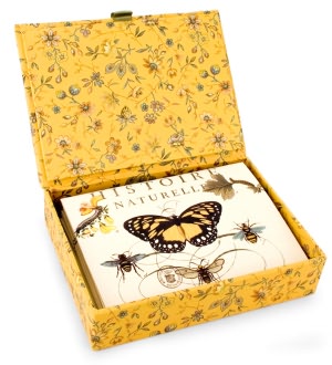 Bee Glass Top Boxed Note Card Set of 12