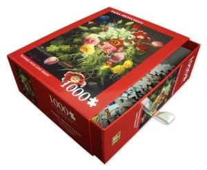 Flowers With Love Birds 1000 Piece Puzzle