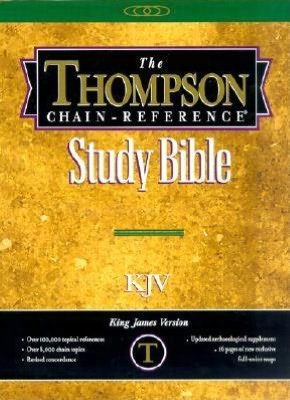 Thompson Chain-Reference Study Bible, Handy Size Edition: King James Version (KJV), black genuine leather, gold-edged