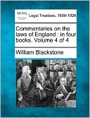 download Commentaries On The Laws Of England book