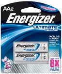 AA Lithium Batteries 2 Pack by Energizer: Product Image