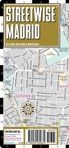 Streetwise Madrid Map - Laminated City Center Street Map of Madrid, Spain - Folding Pocket Size Travel Map With Metro / Edition 2011