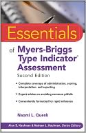 Essentials of Myers-Briggs Type Indicator Assessment