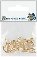Blue Moon Bar & Ring Toggle Clasps 5/Pkg-Gold by Blue Moon Beads: Product Image