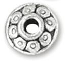 Blue Moon Metal Spacer Beads-Silver Rondelle 22/Pkg by Blue Moon Beads: Product Image