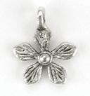 Blue Moon Silver Plated Metal Charms-Flower 16/Pkg by Blue Moon Beads: Product Image