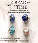 A Bead At A Time Glass Bead Value Pack 4/Pkg-Light Blue by Janlynn: Product Image