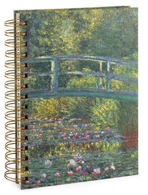 Monet Bridge Lined Spiral Journal 6x8