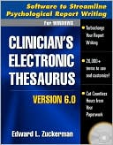 Clinician's Electronic Thesaurus, Version 6.0: Software to Streamline Psychological Report Writing