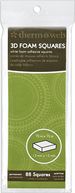 3D Foam Squares 88/Pkg-White .5" by Thermoweb: Product Image