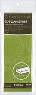3D Foam Strips 8/Pkg-White .5"X5.5" by Thermoweb: Product Image