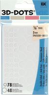 3-D Dots Adhesive Foam-White Circles - 48 Large/78 Small by EK Success: Product Image