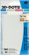 3-D Dots Adhesive Foam-White Squares - 54 Large/144 Small by EK Success: Product Image