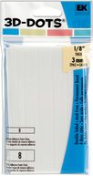 3-D Dots Adhesive Foam-White Strips - 8 Large/8 Small by EK Success: Product Image