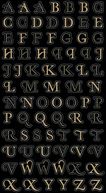 Bling Stickers-Gold Mini Foil Alphabet by Jolees: Product Image