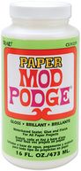 Mod Podge Paper Gloss Finish-16 Ounces by Plaid: Product Image