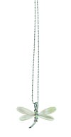 Mother of Pearl & Rhinestone Dragonfly Necklace by World End Imports: Product Image