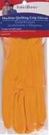 Fons & Porter Machine Quilting Grip Gloves 1 Pair-Large - Gold by Dritz: Product Image