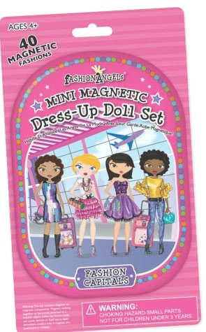 Fashion Angels Mini Magnetic Dress-Up Tins- Fashion Capitals