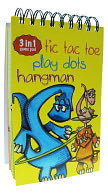 3 in 1 Eric Sturtevant Dino Tic, Tac, Toe, Hangman, Dots Game by A Blaine: Product Image