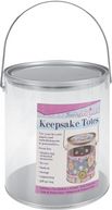 Keepsake Totes Clear Paint Can 6.625"X7" by Darice: Product Image