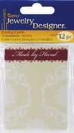 Hand Made Earring Cards 2.5"X3.25" 12/Pkg-White by Darice: Product Image