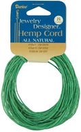 Hemp Cord 20# 8 Yards/Pkg-Green by Darice: Product Image