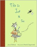 This is Just to Say by Joyce Sidman: Book Cover