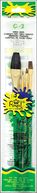 Brush Set Value Pack Sable/Camel 4/Pkg-Round 2/0, Liner 2, Flat 5/8, Shader 6 by Royal Brush: Product Image