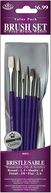 Brush Set Value Pack Bristle/Sable 7/Pkg-Round 1,5,5 Shader 6 Flat 2,6 Detail 3 by Royal Brush: Product Image
