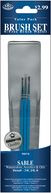 Brush Set Value Pack Sable 3/Pkg-Detail 3, 2, 0 by Royal Brush: Product Image