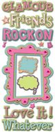 Adhesive Chipboard 4.5"X12" Sheet-Glamour Girl by K&Company: Product Image