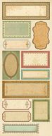 Ancestry.com Embossed Stickers-Labels by K&Company: Product Image
