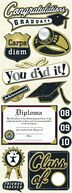 Adhesive Chipboard 4.5"X13.5" Sheet-Graduation by K&Company: Product Image