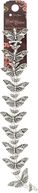 Blue Moon Royal Boheme Metal Beads 7" Strand/Pkg-Butterfly-Silver by Blue Moon Beads: Product Image
