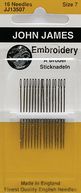 Crewel/Embroidery Hand Needles-Size 7 16/Pkg by Colonial Needle: Product Image