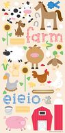 Barnyard Cardstock Stickers 6"X13" Sheet-Icons by Doodlebug: Product Image