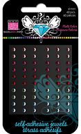 Bazzill Self-Adhesive Jewels 4mm 60/Pkg-Pink/Hot Pink/Red/Green/Blue - 12 Each by Bazzill: Product Image