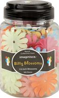 Bitty Blossoms Mix 1.5" 100/Jar-Assorted Colors by Imaginisce: Product Image