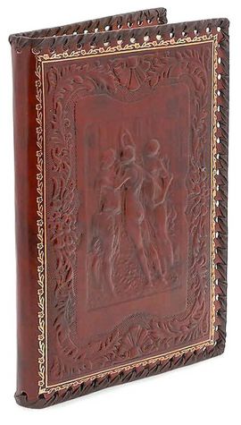 3 Graces Brown Italian Leather Refillable Journal
