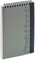 Silver Metallic Mini Sketch Book 4.5x6.75 by Barnes & Noble: Product Image