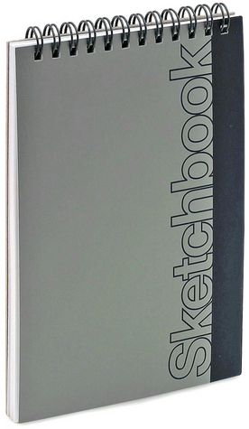 Silver Metallic Mini Sketch Book 4.5x6.75