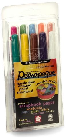 Permapaque Opaque Paint Markers Set of 10