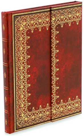 Red Antiquarian Foil Journal 7x9