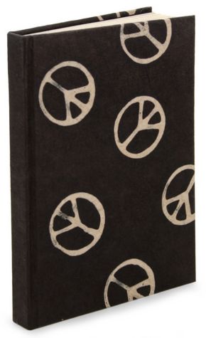 Brown Peace Symbol Handmade Paper Journal(6